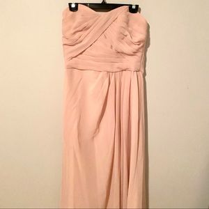 Beautiful Light Link Strapless Bridesmaid Dress